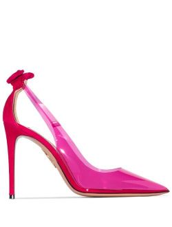 Aquazzura Bow Tie 105mm PVC pumps