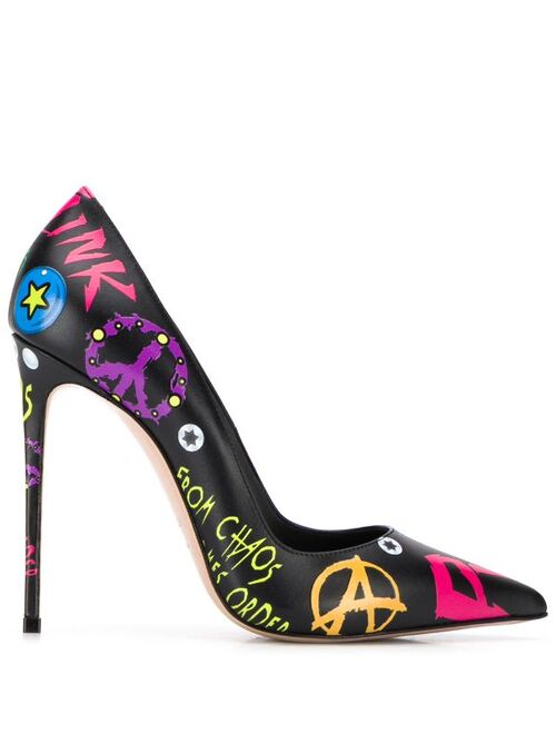 Le Silla Eva 120 printed pumps