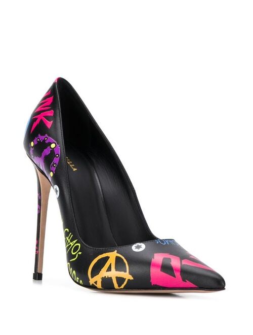 Le Silla Eva 120 printed pumps