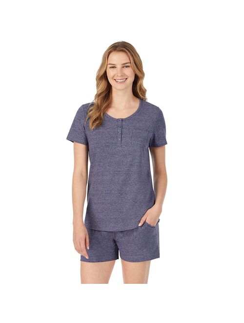 Women's Cuddl Duds® Pajamas: Essential Sleep Tee & Boxers Set