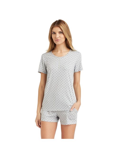 Women's Cuddl Duds® Pajamas: Essential Sleep Tee & Boxers Set