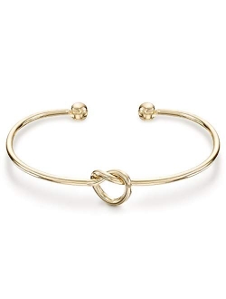 14K Gold Plated Forever Love Knot Infinity Bracelets for Women | Gold Bracelet for Women