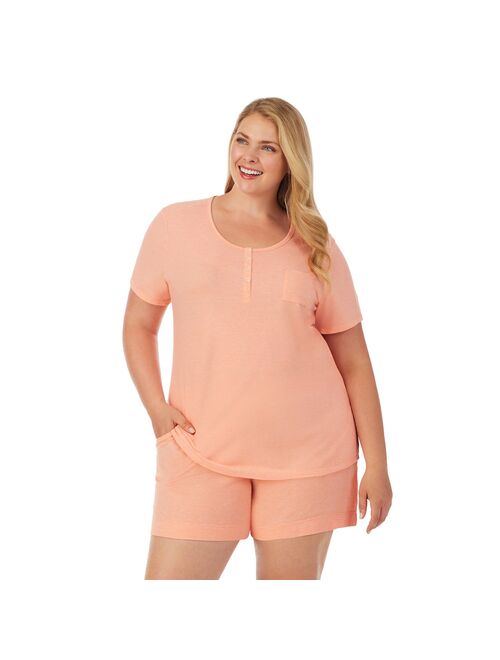 Plus Size Cuddl Duds Essentials Pajama Tee & Pajama Boxers Sleep Set