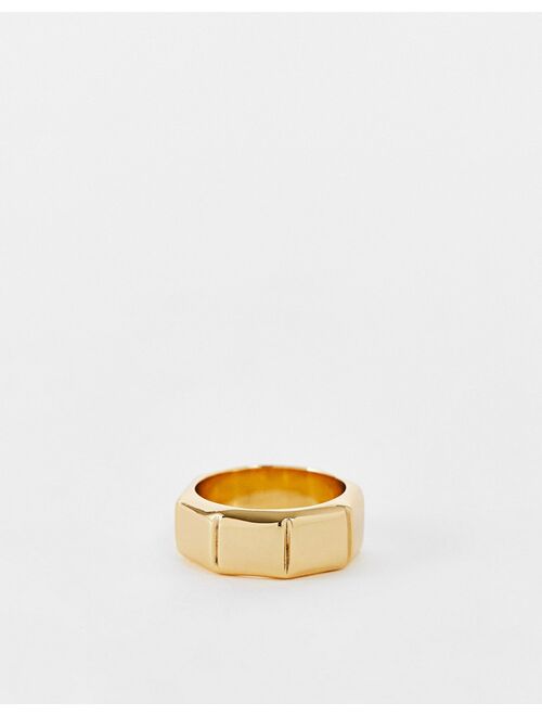 & Other Stories embellished ring in gold