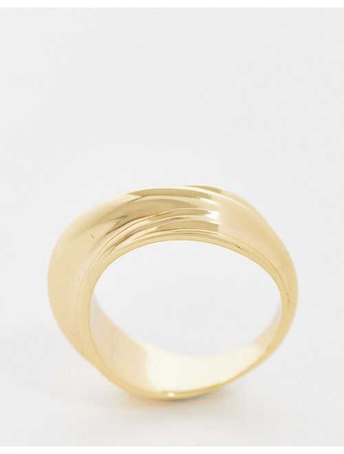 & Other Stories chunky ring in gold