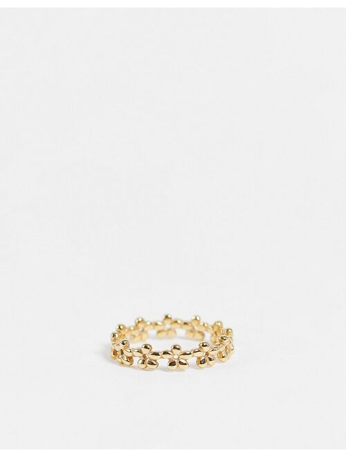 & Other Stories flower ring in gold