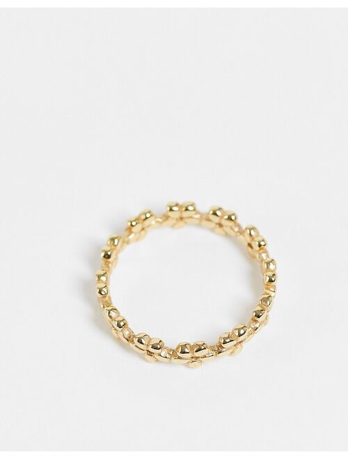 & Other Stories flower ring in gold