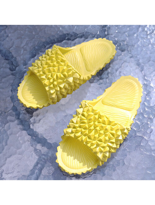 Rimocy Funny Durian Designer Slippers Women Summer 2022 Indoor Outdoor Flip Flops Female EVA Soft Sole Non-slip Bathroom Slides