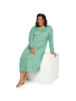 Plus Size Croft & Barrow Long Sleeve Nightgown