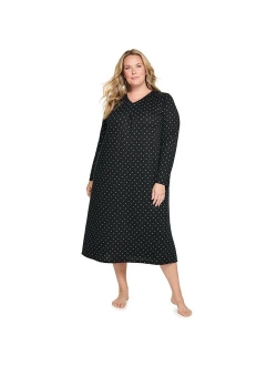 Plus Size Croft & Barrow Long Sleeve Nightgown