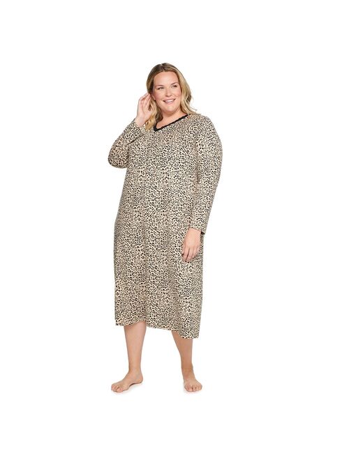 Plus Size Croft & Barrow® Long Sleeve Nightgown