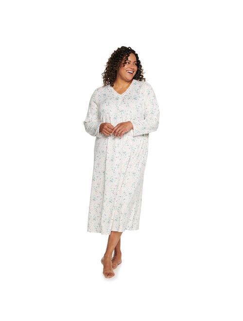 Plus Size Croft & Barrow® Long Sleeve Nightgown