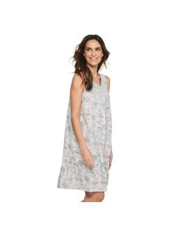 V-Neck Sleeveless Cotton Nightgown