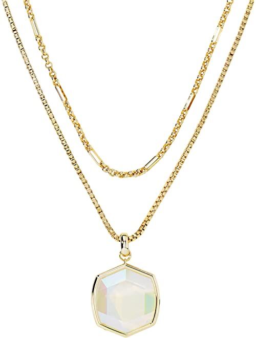 Kendra Scott Davis Chain Triple Strand Necklace