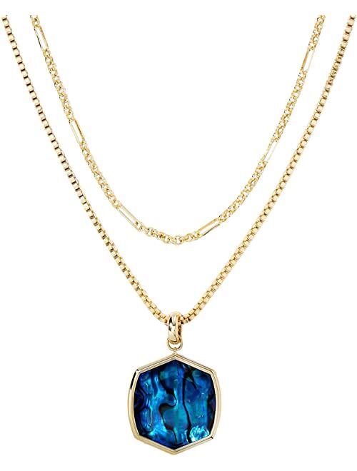 Kendra Scott Davis Chain Triple Strand Necklace