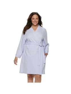 Plus Size Croft & Barrow Waffle-Knit Kimono Robe