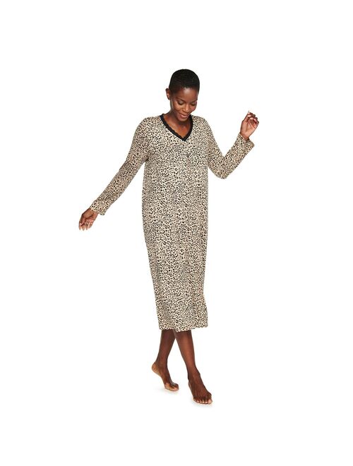 Women's Croft & Barrow® Long Sleeve Nightgown