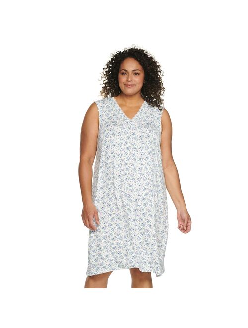 Plus Size Croft & Barrow® Sleeveless V-Neck Nightgown