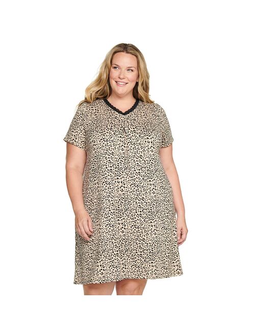 Plus Size Croft & Barrow® Short Sleeve Nightgown