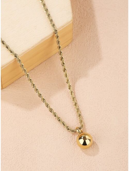 Shein Ball Charm Necklace