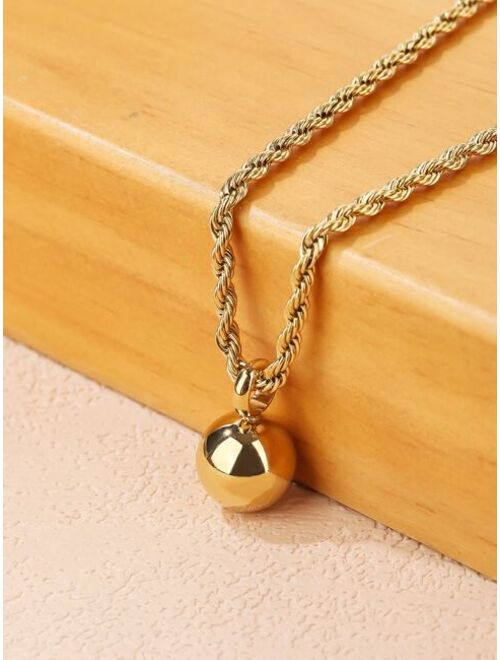 Shein Ball Charm Necklace