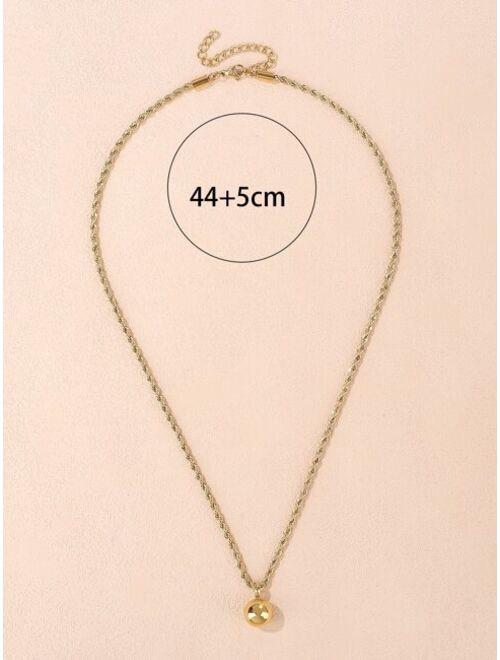 Shein Ball Charm Necklace