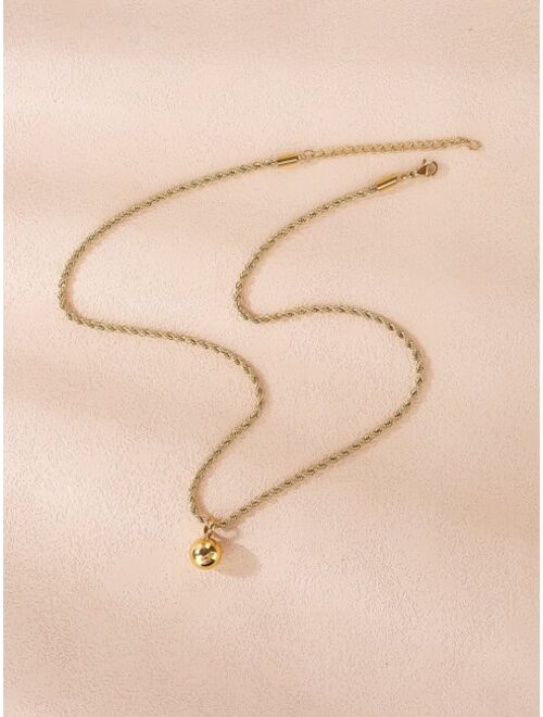 Shein Ball Charm Necklace