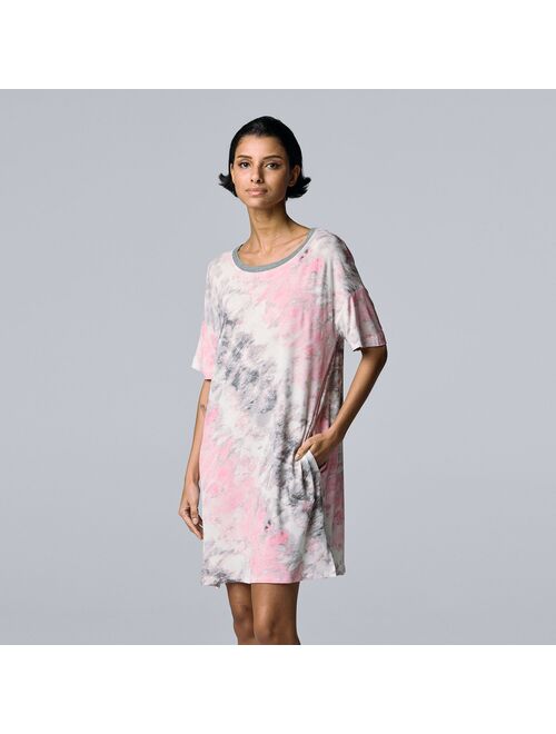 Women's Simply Vera Vera Wang Elbow Sleeve Sleepshirt