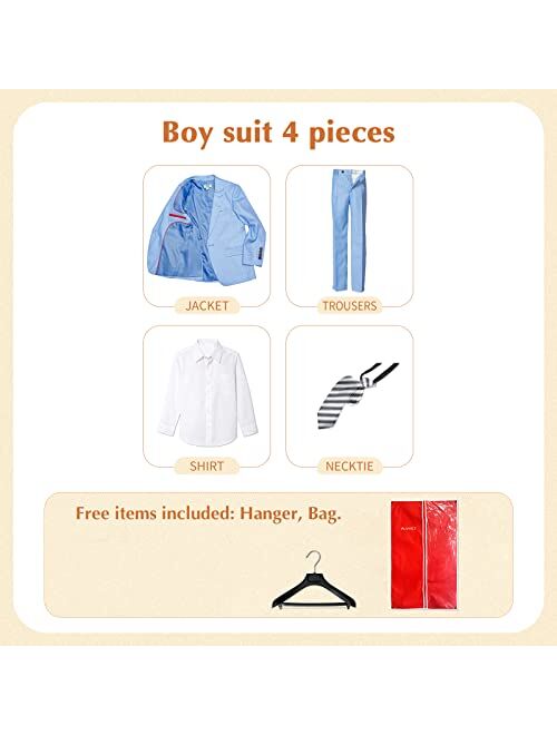 Plavict Plavcit Linen Boy's Suit, Boy's Slim Fit Formal Suit