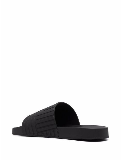 Bottega Veneta striped-strap slides