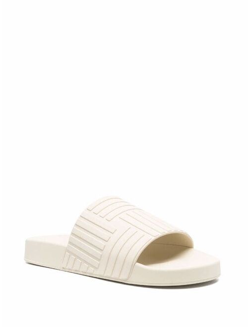 Bottega Veneta embossed-design open-toe slides