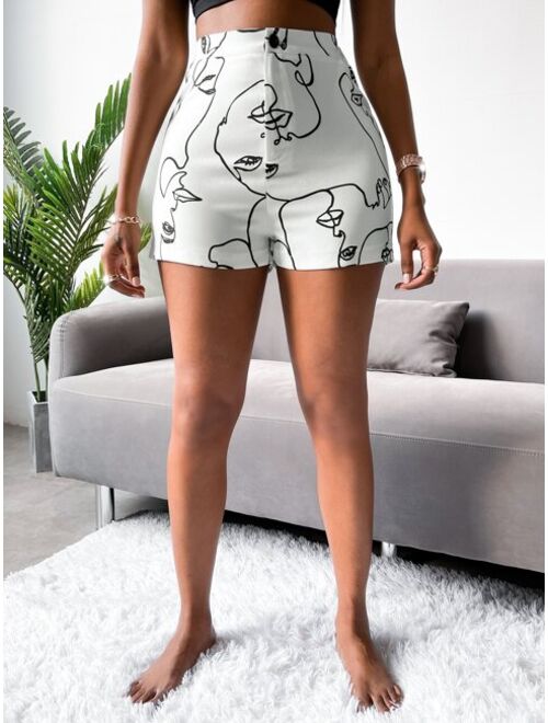 Shein Random Figure Graphic Shorts