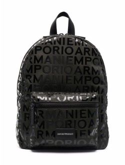 Kids monogram logo backpack