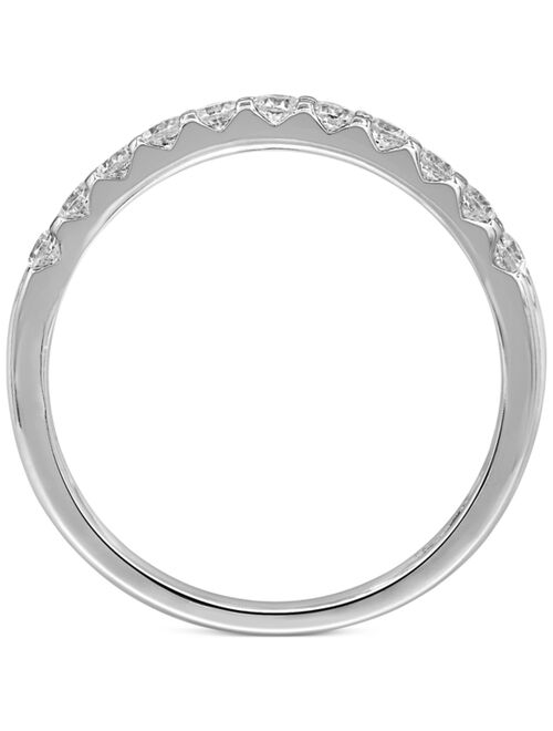 MACY'S Diamond Triple Row Band (1 ct. t.w.) in 14k White Gold