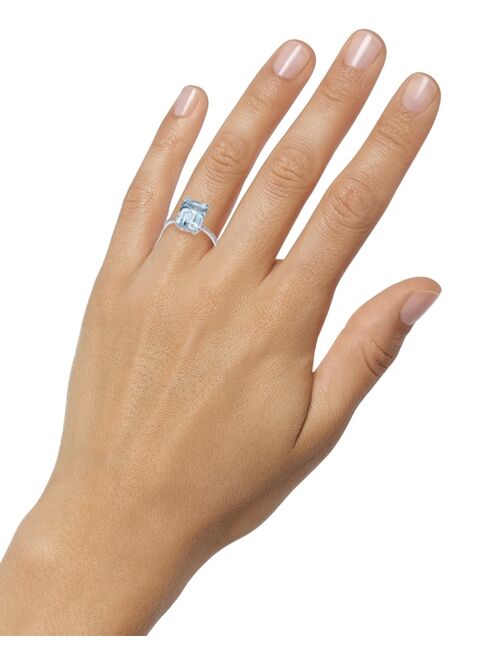 EFFY COLLECTION EFFY® Aquarius Aquamarine (3-3/4 ct. t.w.) and Diamond (1/6 ct. t.w.) Ring in 14k White Gold