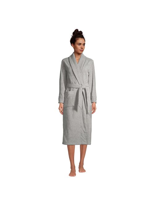 Women's Lands' End Cotton Terry Long Spa Bath Robe