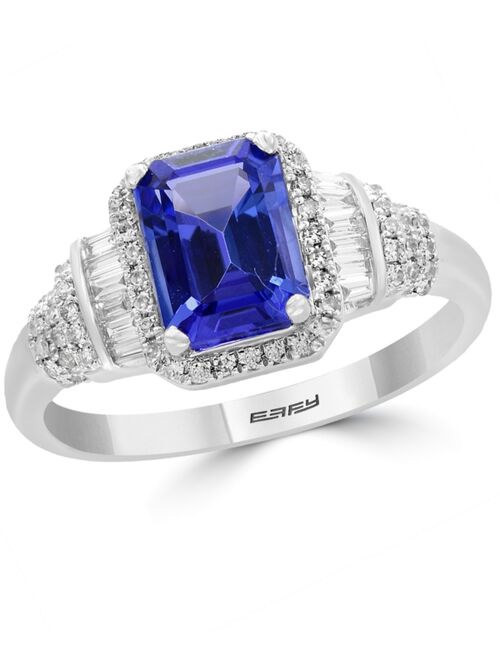 EFFY COLLECTION EFFY® Tanzanite (1-1/3 ct. t.w.) & Diamond (1/3 ct. t.w.) Ring in 14k White Gold