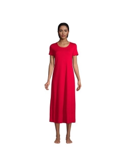 Supima Cotton Short Sleeve Midcalf Nightgown