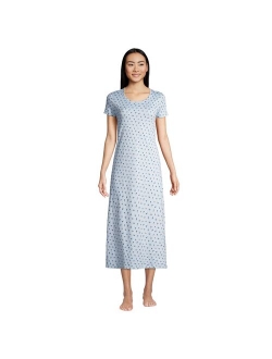 Supima Cotton Short Sleeve Midcalf Nightgown