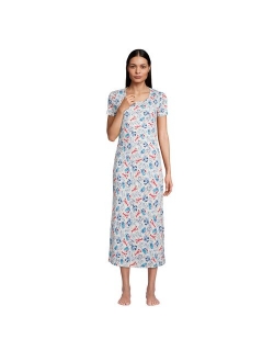 Supima Cotton Short Sleeve Midcalf Nightgown