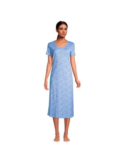 Supima Cotton Short Sleeve Midcalf Nightgown