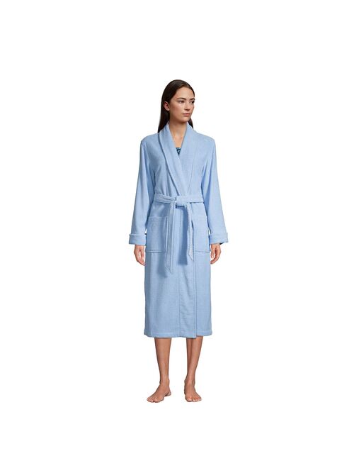 Petite Lands' End Cotton Terry Long Spa Bath Robe