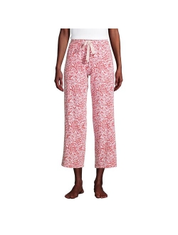 Wide Leg Cropped Pajama Pants