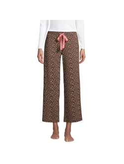 Wide Leg Cropped Pajama Pants