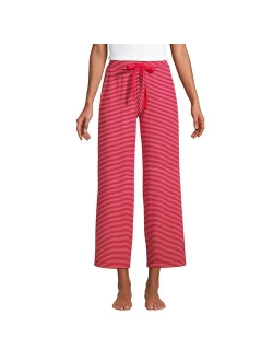 Wide Leg Cropped Pajama Pants