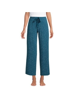 Wide Leg Cropped Pajama Pants