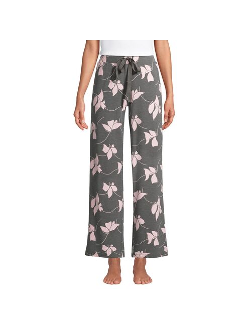 Women's Lands' End Wide Leg Cropped Pajama Pants