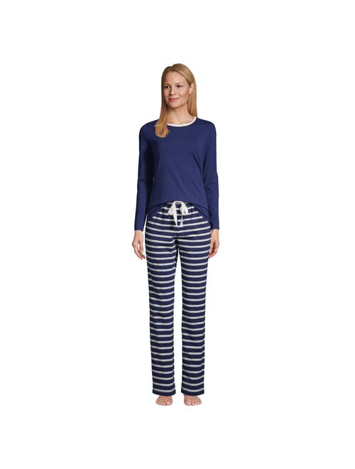 Women's Lands' End Knit Pajama Top & Pajama Pants Set