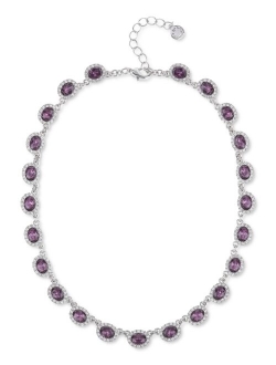 Crystal Collar Necklace, 17"   2" extender, Created for Macy's