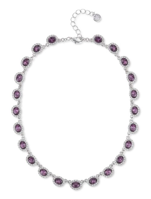 Charter Club Crystal Collar Necklace, 17" + 2" extender, Created for Macy's